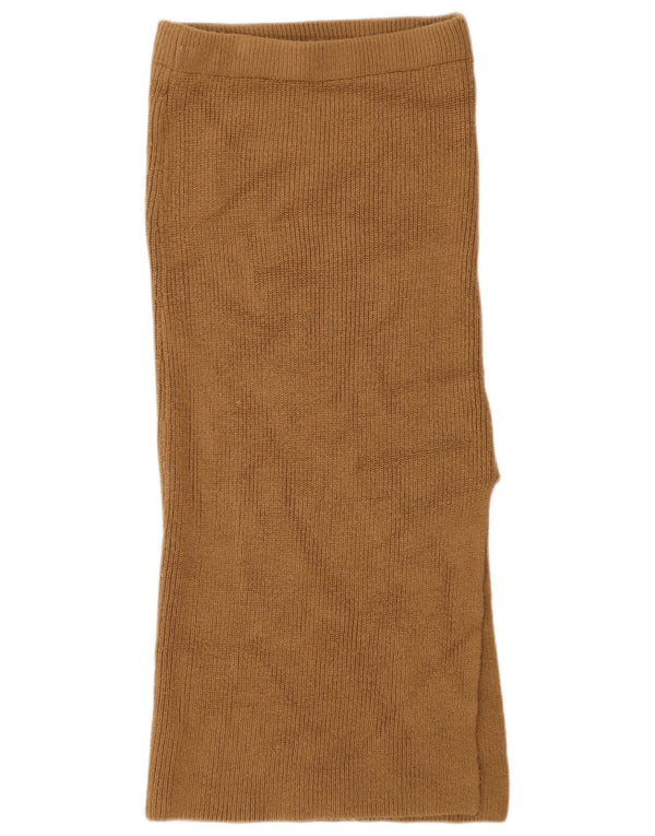Topshop Jupe en tricot pour femme Small W26 Acrylique marron