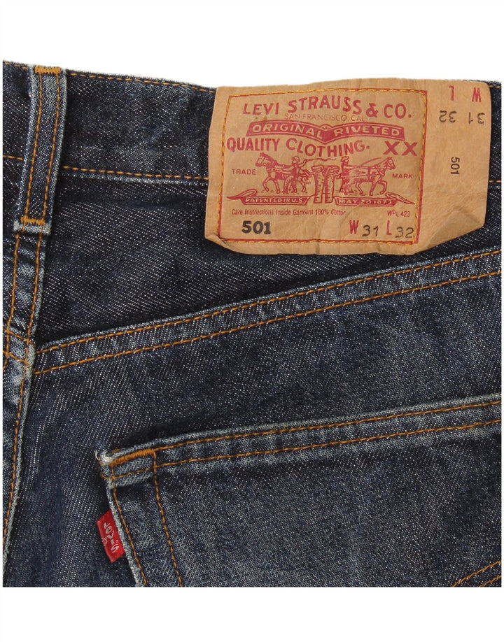 Levi's Jean Droit 501 Femme W31 L32 Bleu Marine