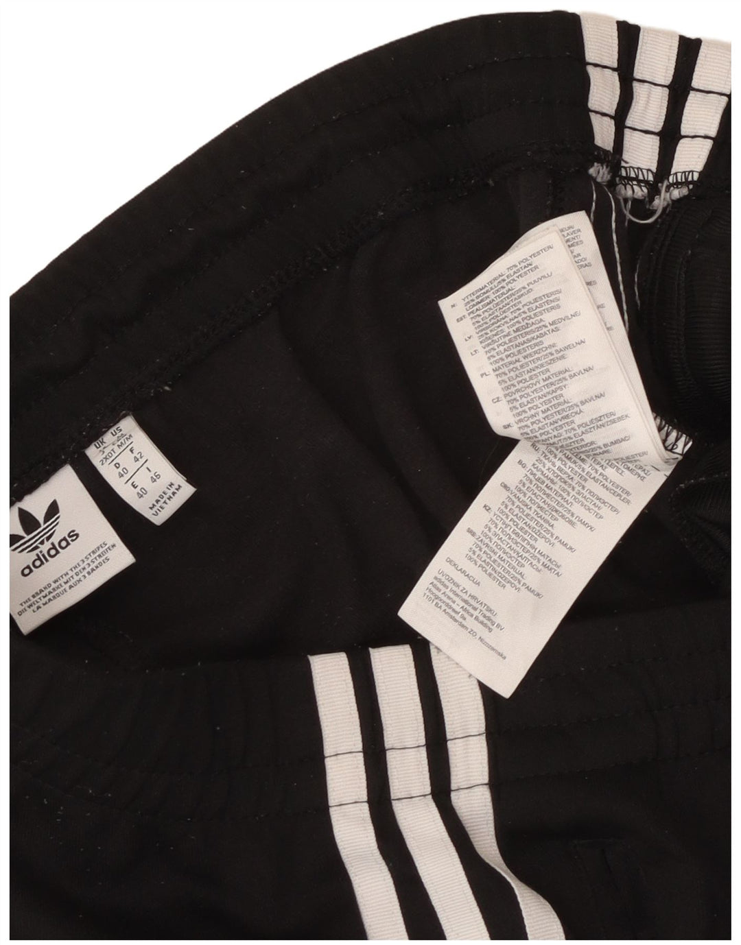 Adidas Pantalon de survêtement pour femme UK 14 Medium Noir Coton