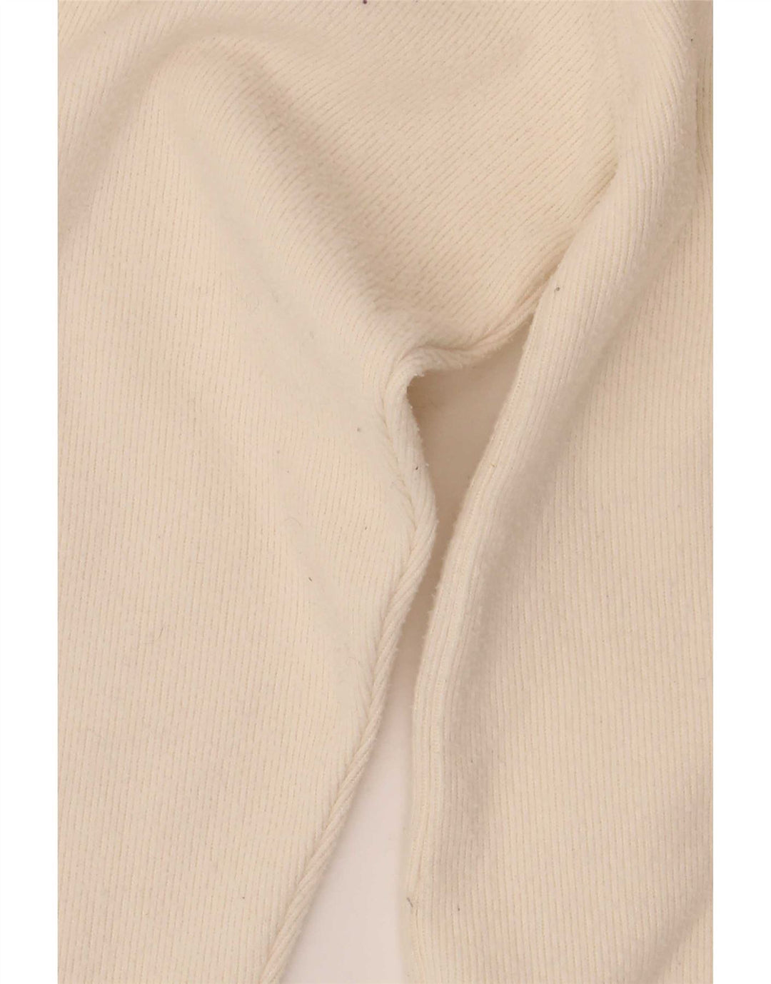 Zara Pull ras du cou pour femme UK 14 Medium Blanc Polyester