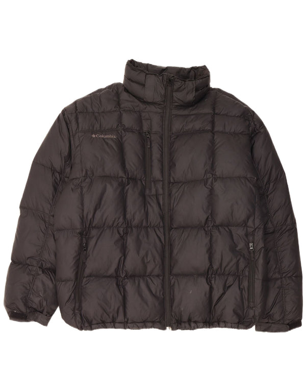 Columbia Mens Padded Jacket UK 44 2XL Black Nylon