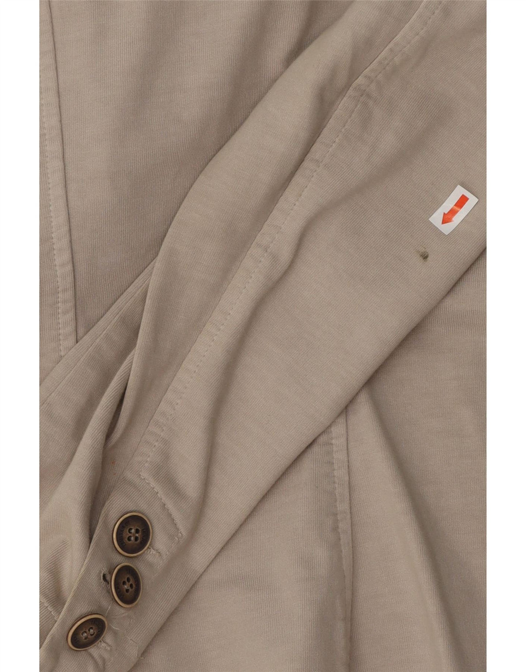 TRUSSARDI JEANS Veste Blazer 2 Boutons Femme UK 12 Beige Moyen