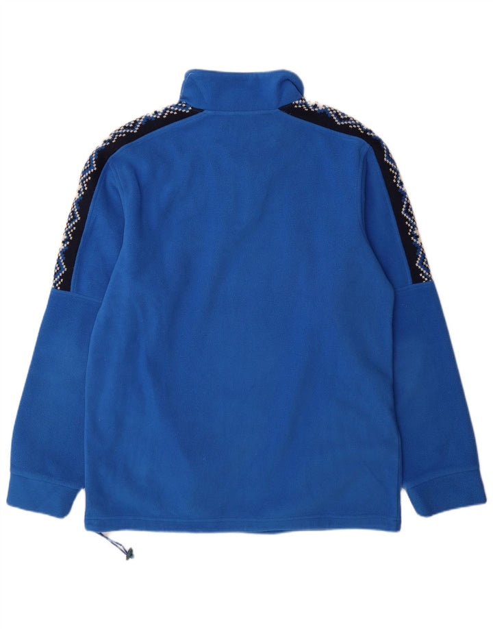 Sergio Tacchini Pull polaire à col zippé pour homme XL Bleu Polyester