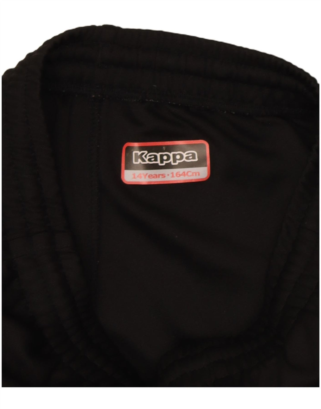 Kappa Pantalon de Survêtement Graphique Garçon 13-14 ans Noir