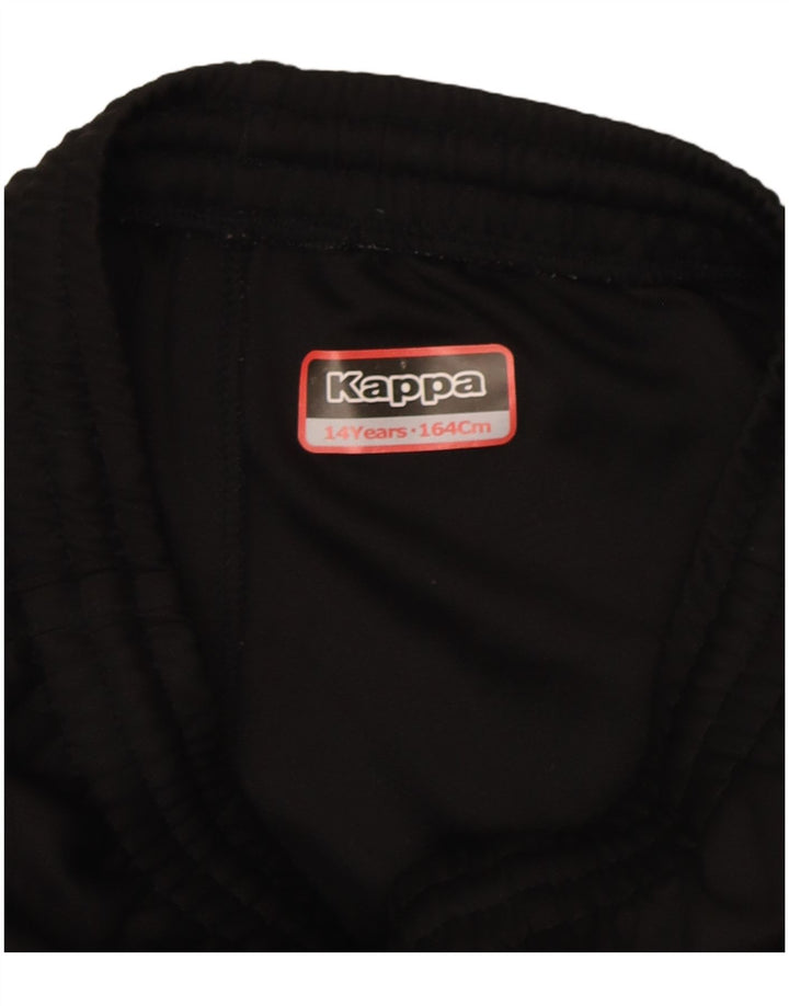 Kappa Pantalon de Survêtement Graphique Garçon 13-14 ans Noir