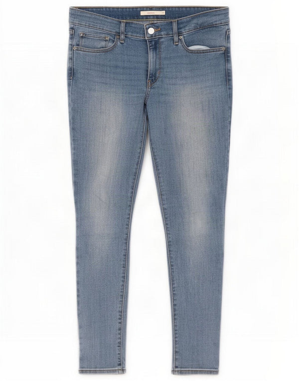 Levi's Womens 711 Skinny Jeans W31 L30 Bleu Coton
