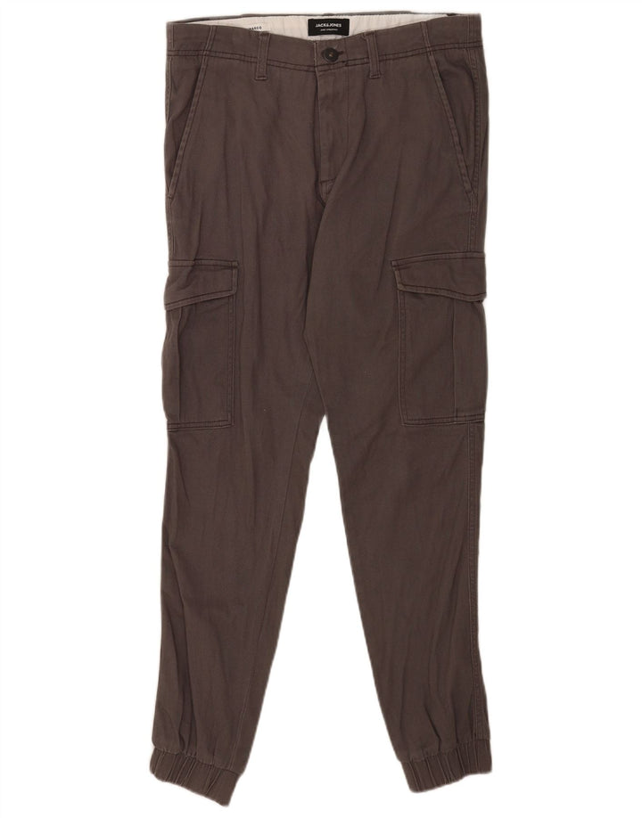Jack & Jones Pantalon Cargo Joggers Homme W30 L32 Gris Coton