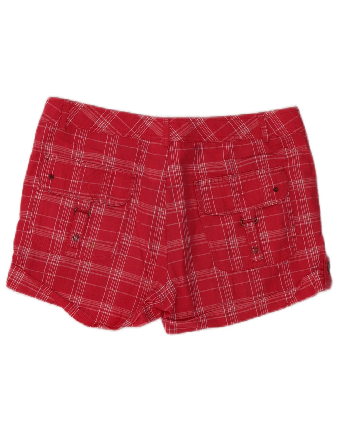 CHAMPION Hot Pants Femme Petit W32 Carreaux Rouges