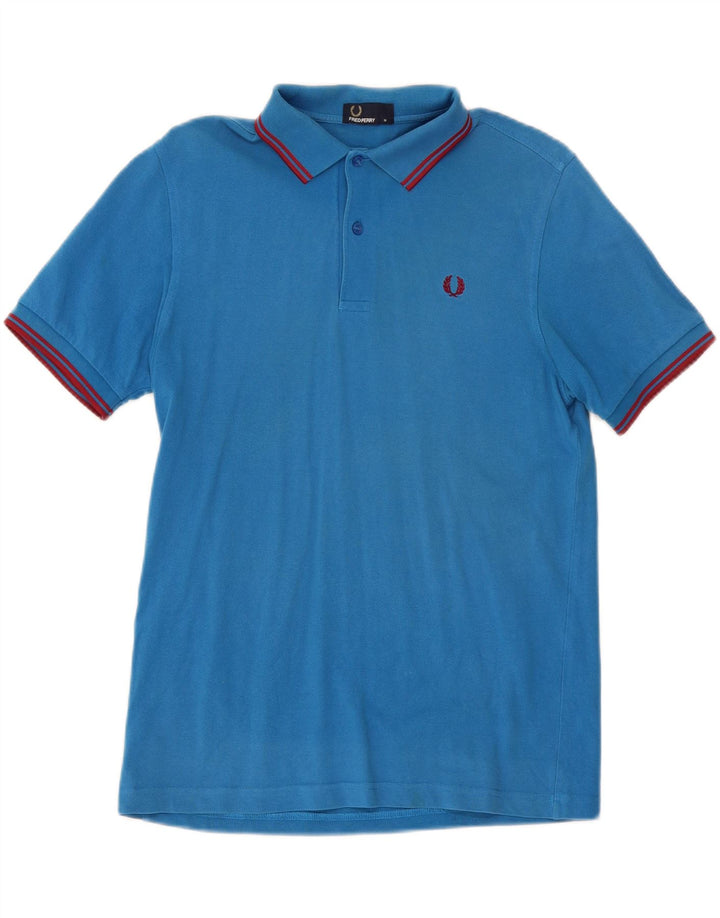 Fred Perry Polo Homme Bleu Moyen Rayé Coton
