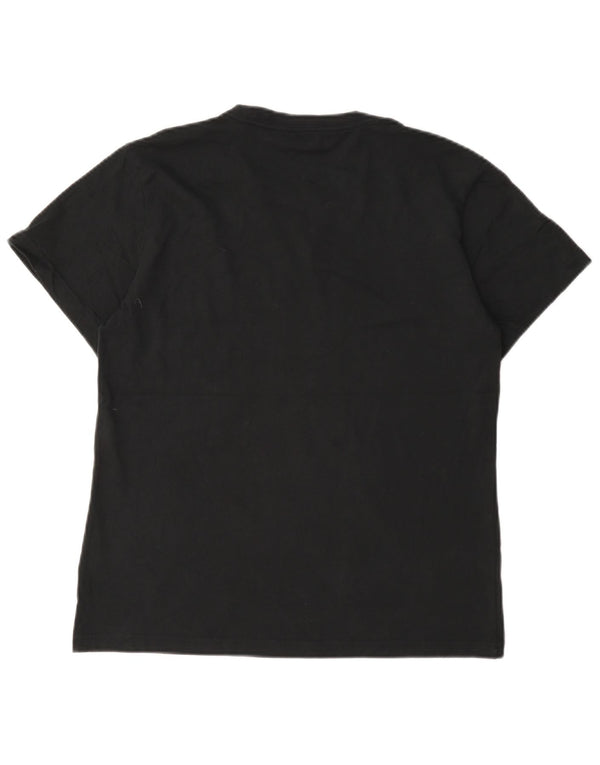 Adidas T-shirt graphique à manches courtes pour femme UK 12/14 Noir moyen Sports
