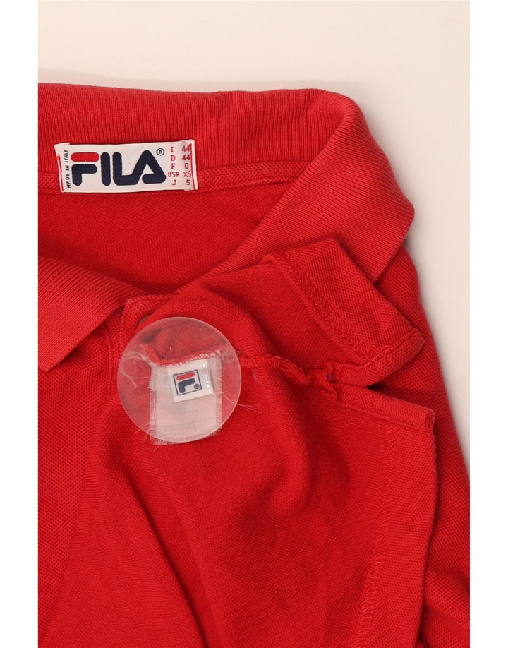 Fila Polo Homme IT 44 XS Rouge Coton