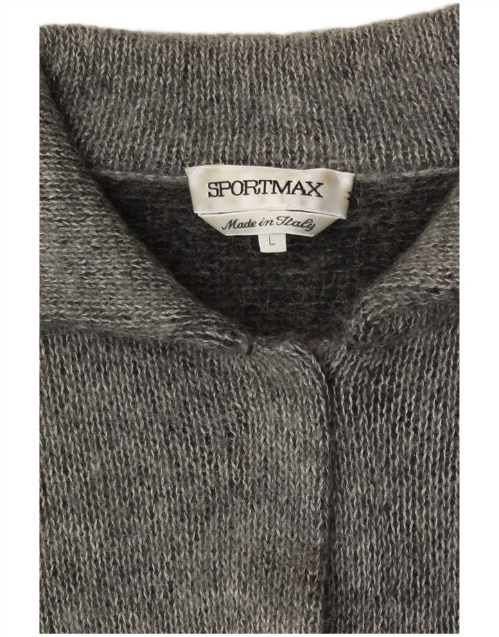 Sportmax Cardigan pour femme UK 16 Large Gris