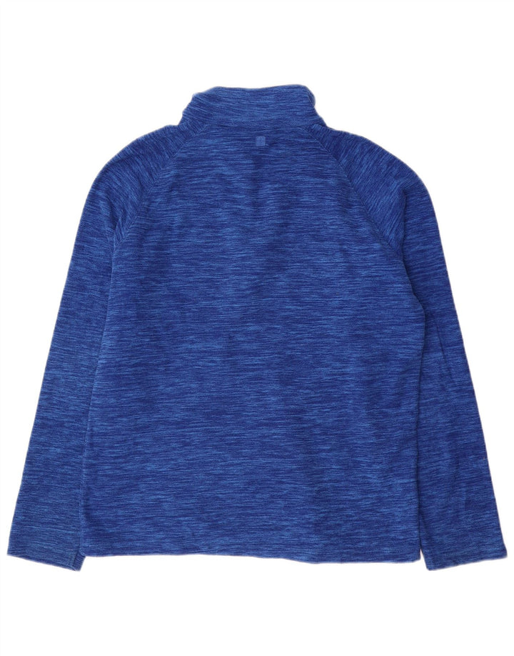 Mountain Warehouse Pull polaire à col zippé pour homme Petit polyester moucheté bleu