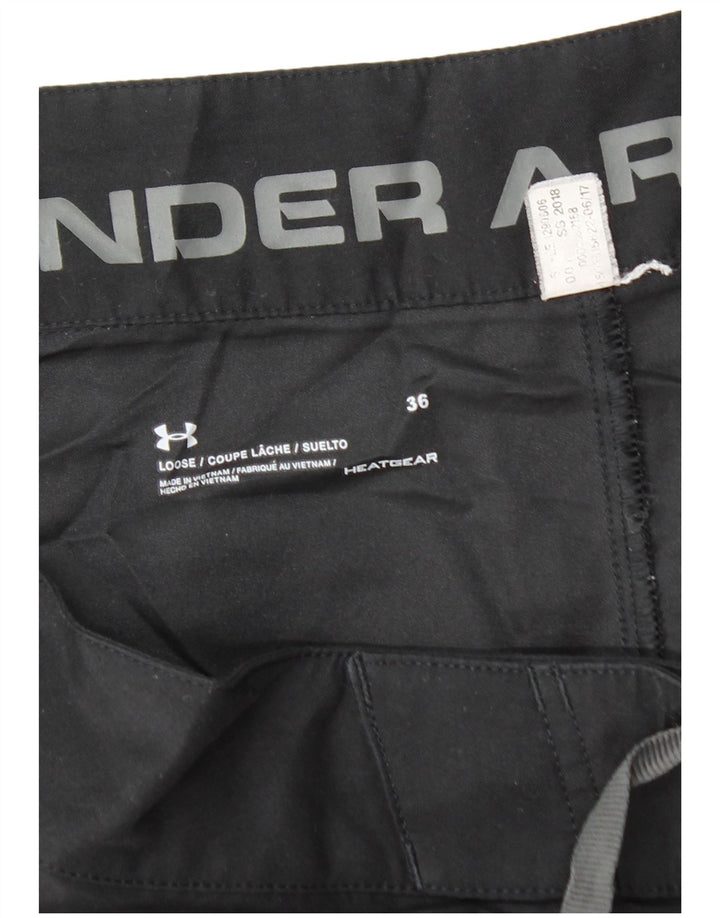 UNDER ARMOUR Short de bain Heat Gear coupe ample pour homme Noir Taille L