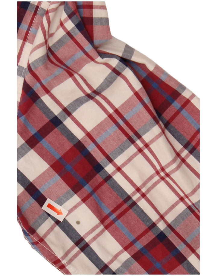 Superdry Chemise Homme Grand Carreau Rouge Coton