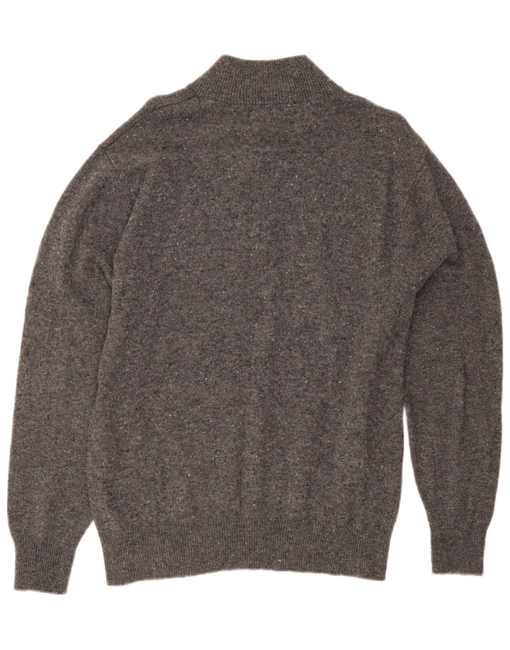 Orvis Pull col zippé pour homme en laine mouchetée gris moyen