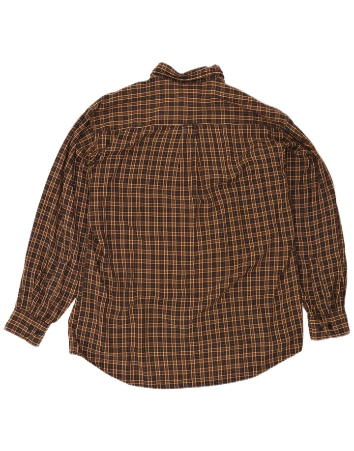Camel Active Chemise en flanelle pour homme à carreaux marron