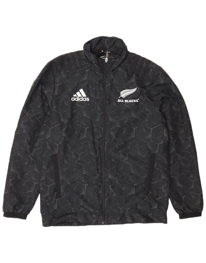 Adidas Hommes All Blacks Graphic Survêtement Top Veste Petit Noir Géométrique
