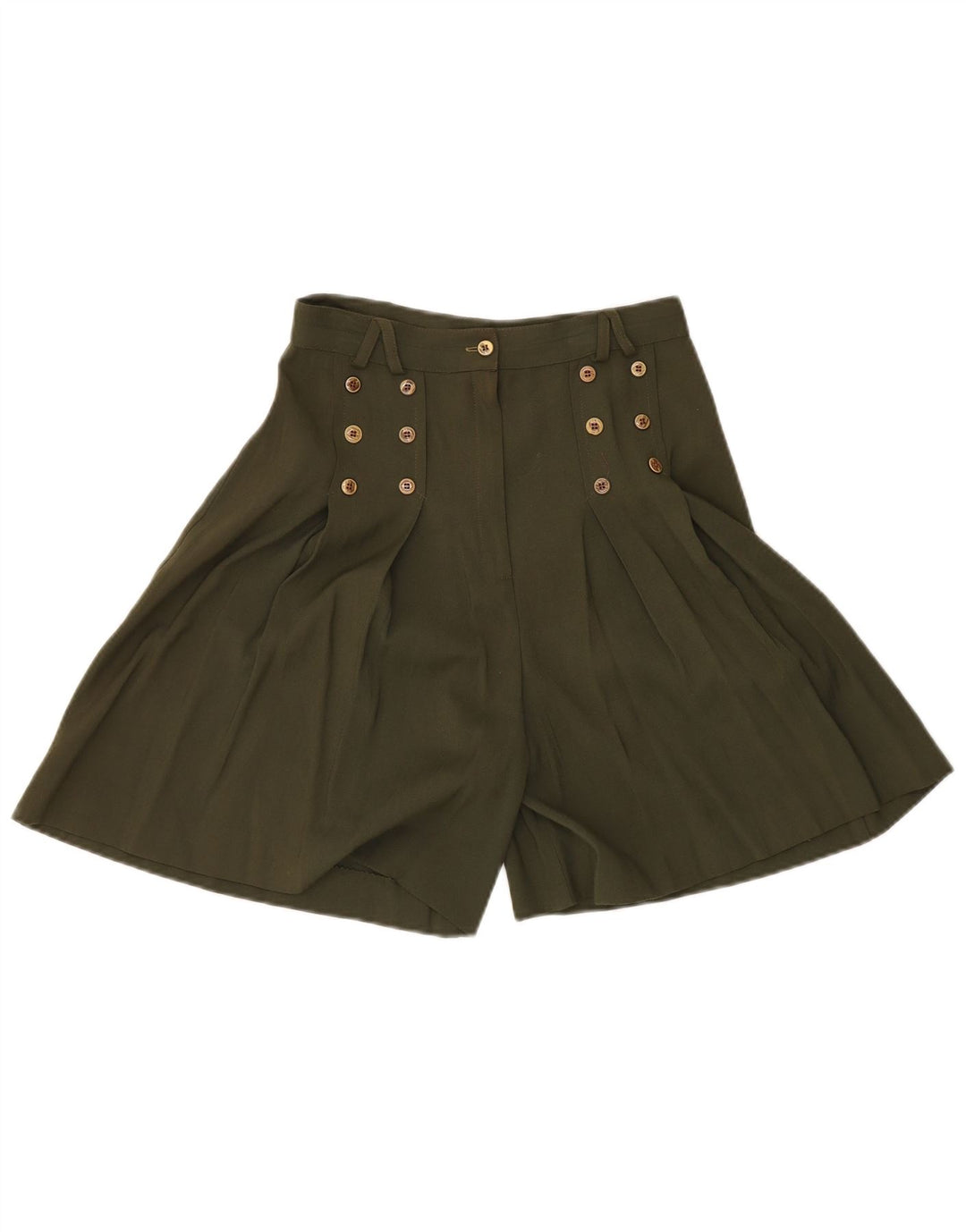 VINTAGE Short décontracté pour femme W26 Petit Vert
