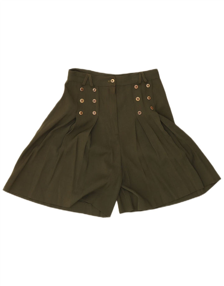 VINTAGE Short décontracté pour femme W26 Petit Vert