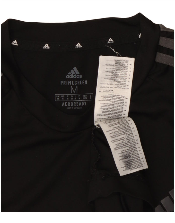 Adidas Hommes Aeroready T-Shirt Top Noir Moyen Polyester