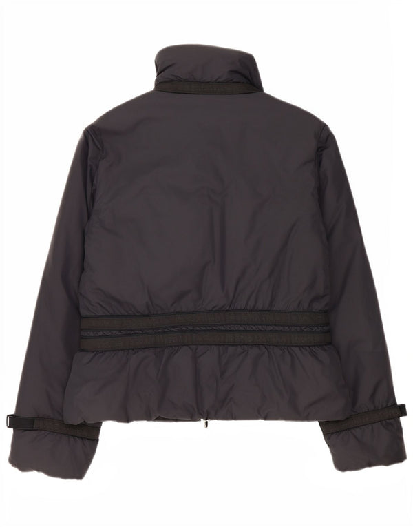 Les Copains Veste coupe-vent graphique pour femme IT 44 Medium Noir