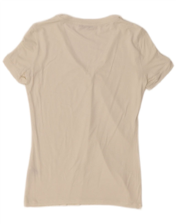 Marella T-shirt pour femme UK 10 Small Blanc cassé