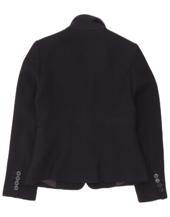 Hobbs Veste blazer 1 bouton pour femme UK 8 Small Bleu marine Polyester