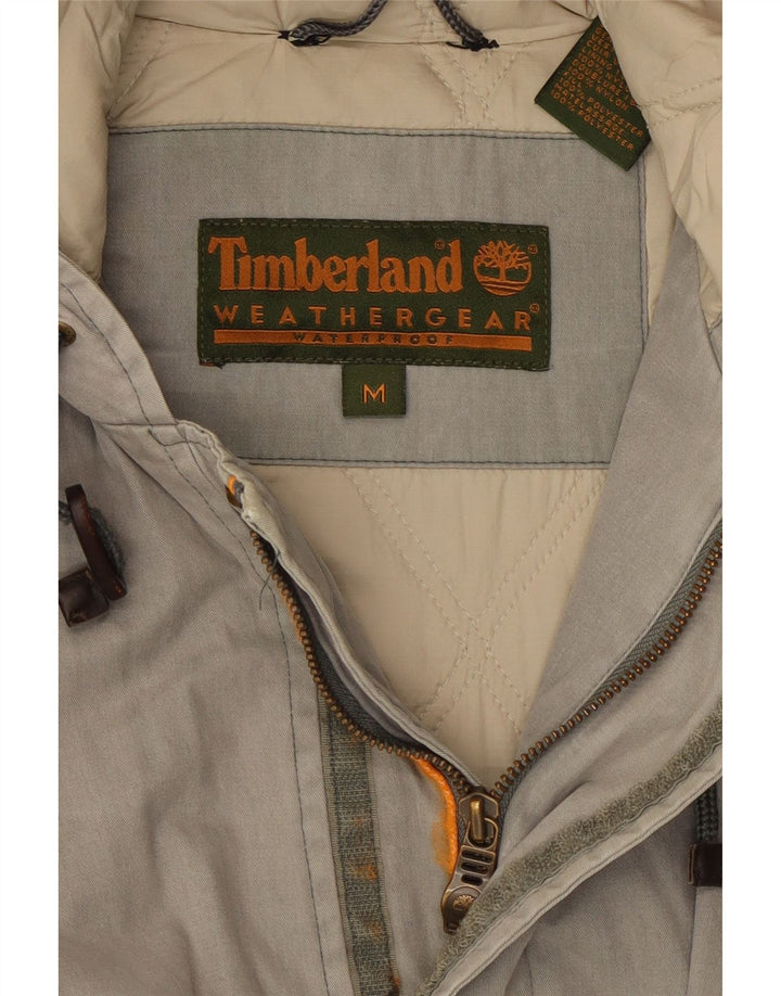 TIMBERLAND Manteau coupe-vent à capuche pour homme UK 38 Coton gris moyen
