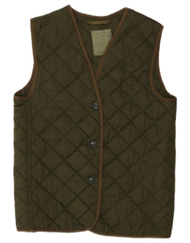 gilet matelassé surdimensionné femme vintage US 1 XS Kaki