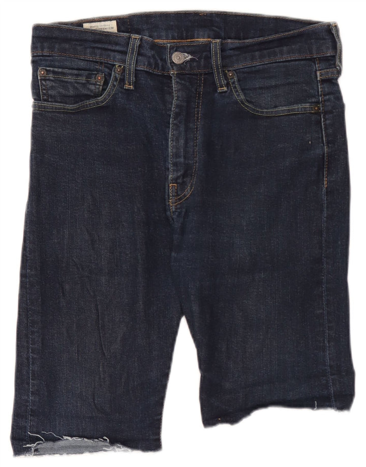 Levi's Short en Jean 510 W32 Homme Bleu Marine Moyen Coton
