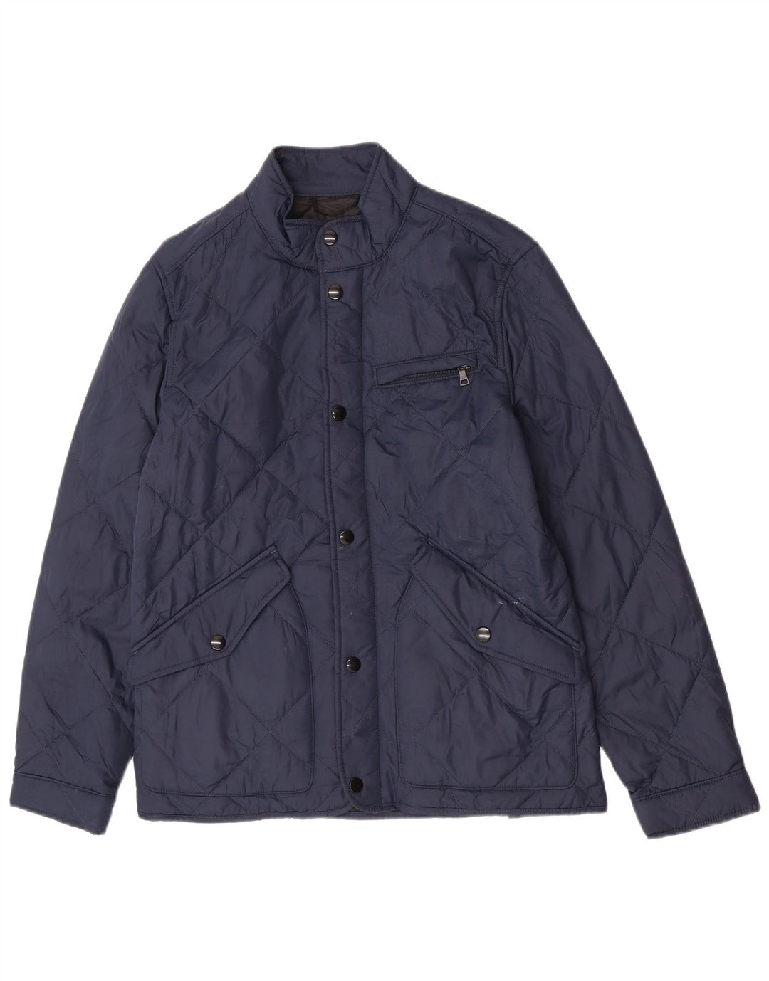 Marks & Spencer Veste matelassée pour homme UK 38 Bleu marine moyen Polyester
