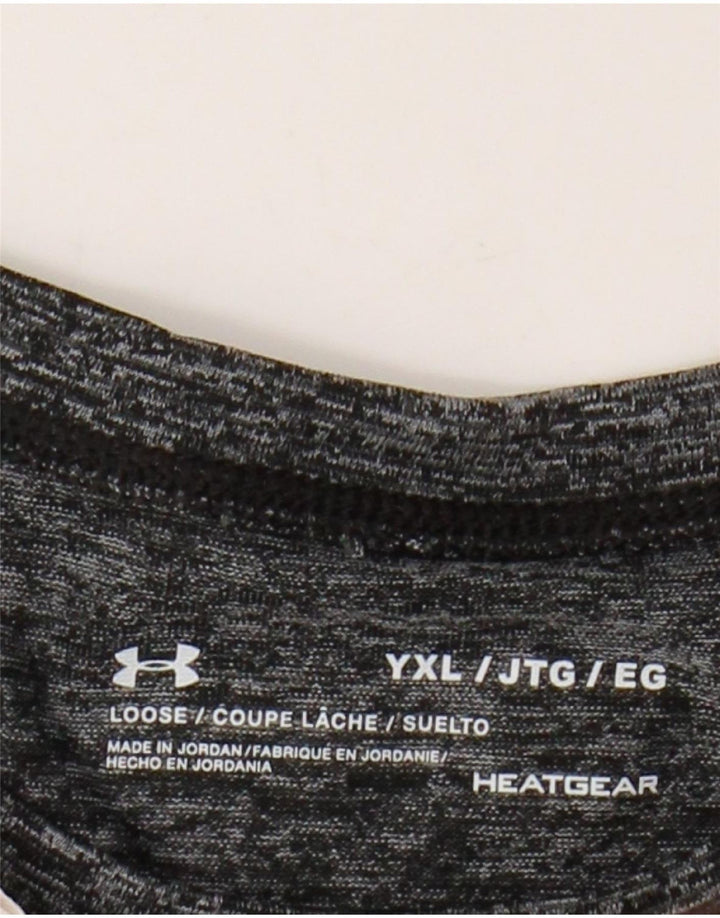 UNDER ARMOUR T-shirt graphique Heat Gear pour fille 13-14 ans XL Gris