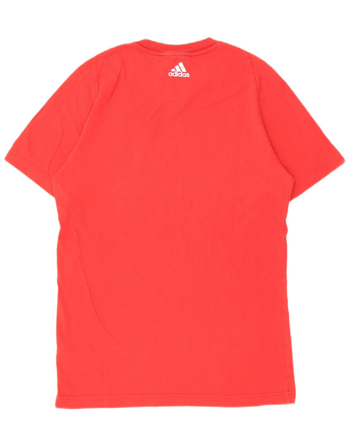 Adidas Mens Graphic T-Shirt Top Petit Rouge Coton