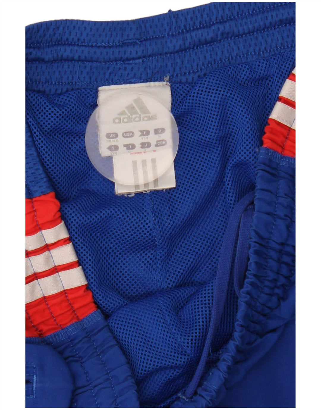 Adidas Pantalon de survêtement pour homme en polyester color block bleu moyen