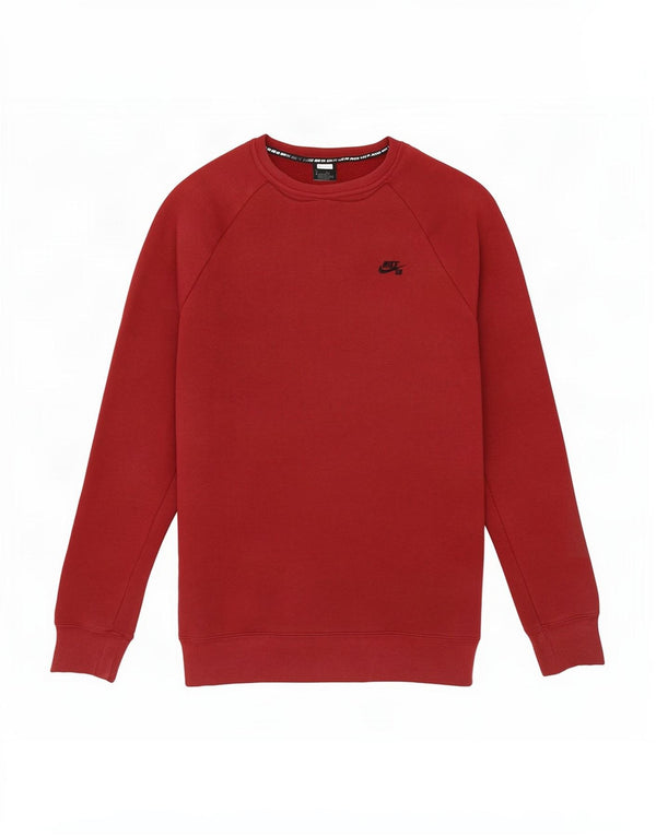 Nike Sweat-shirt pour homme en coton bordeaux Taille L