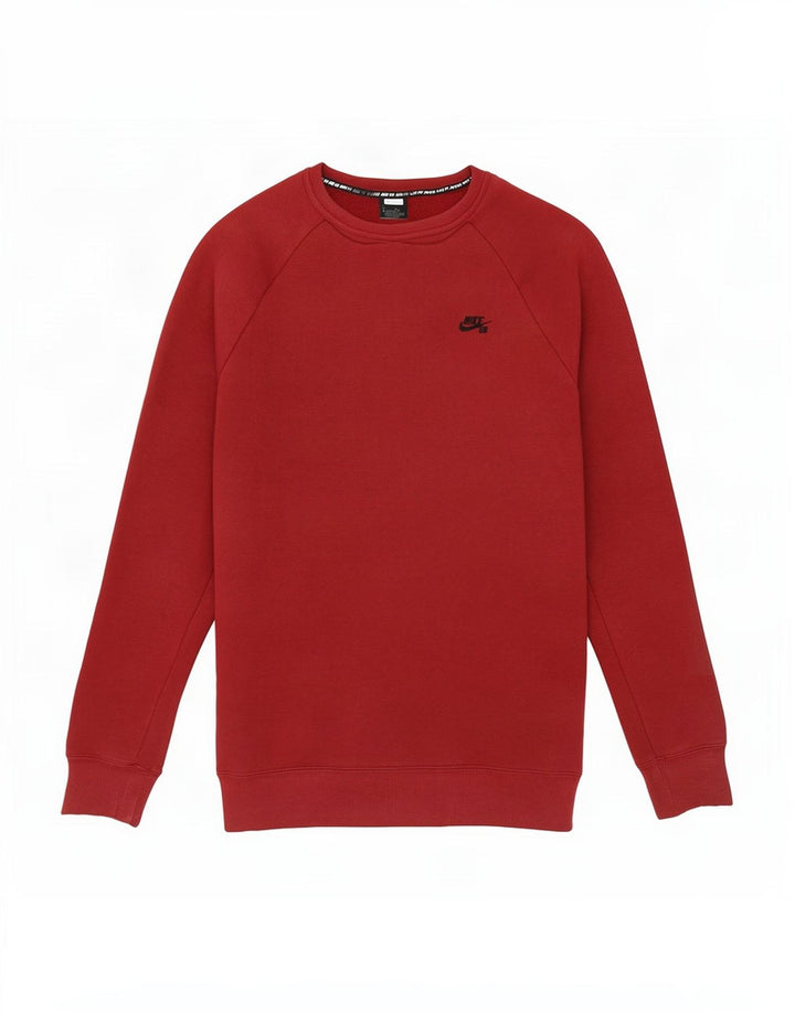 Nike Sweat-shirt pour homme en coton bordeaux Taille L