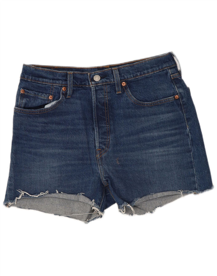 Levi's Short en Jean 501 Femme W29 Bleu Moyen Coton