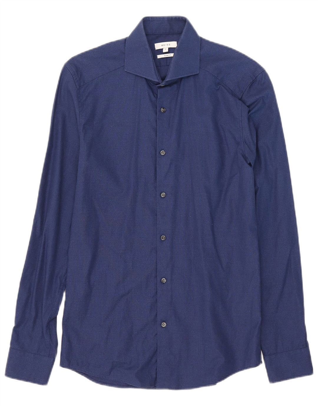 Reiss Chemise Slim Fit Petit Bleu Marine Coton Homme