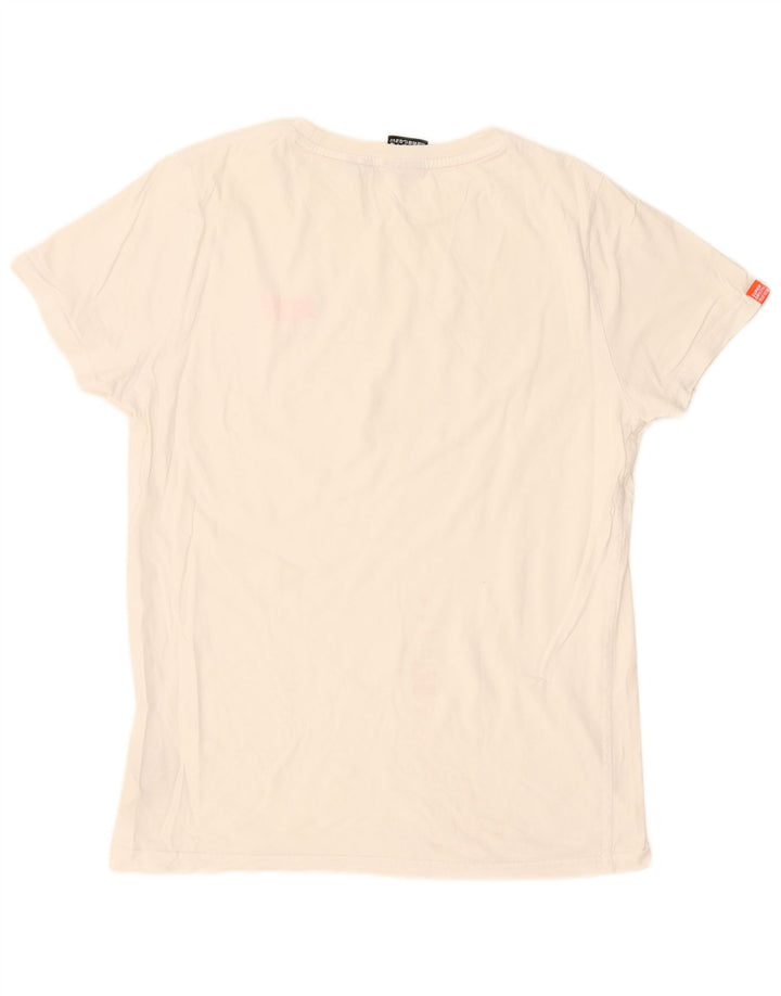 Superdry T-Shirt Homme Top XL Blanc Coton