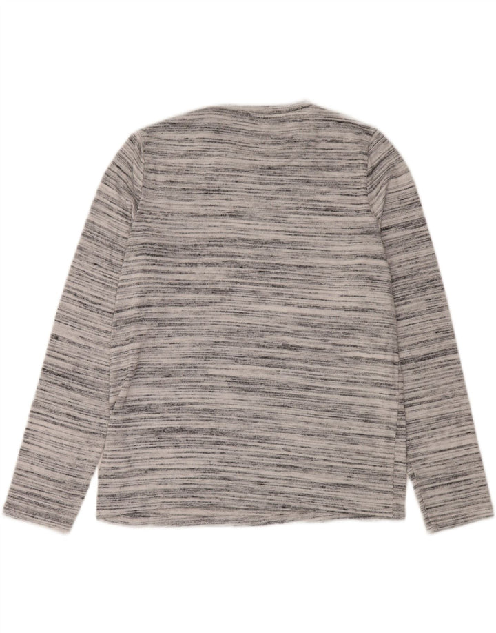 Marks & Spencer Pull à col rond pour femme UK 12 Gris moyen moucheté