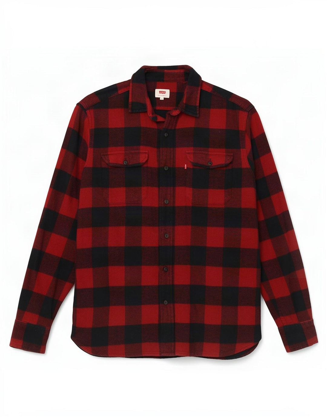 Levi's Chemise Flanelle Homme Rouge Moyen Vichy Coton