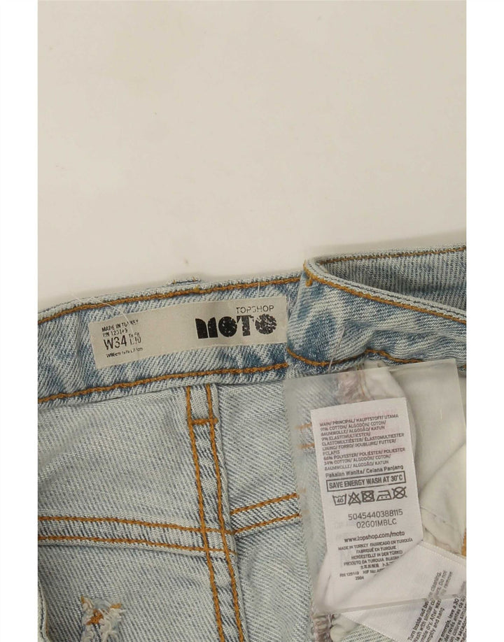 Topshop Jean court femme W34 L24 bleu coton