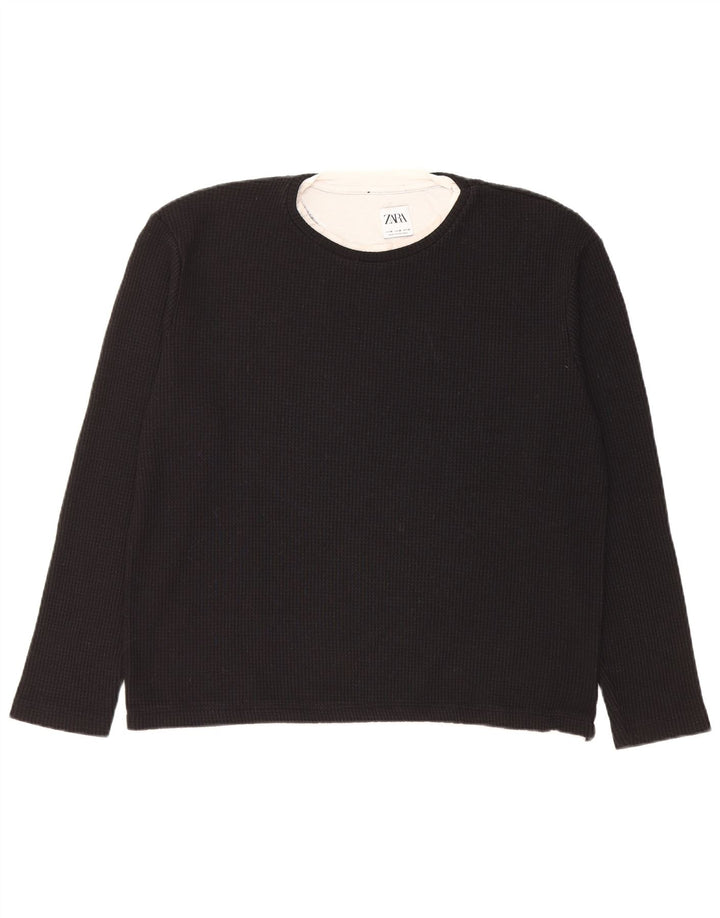 Zara Sweat-shirt pour homme Noir moyen