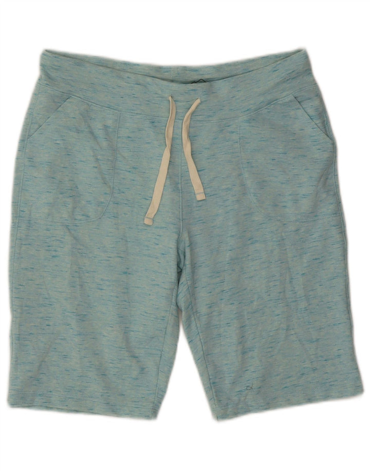EDDIE BAUER Short de Sport Homme Bleu Moyen Coton Chiné