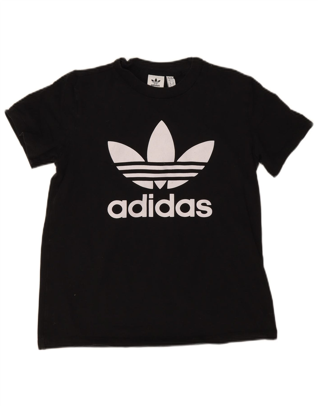 Adidas T-shirt graphique pour femme UK 12 Noir moyen