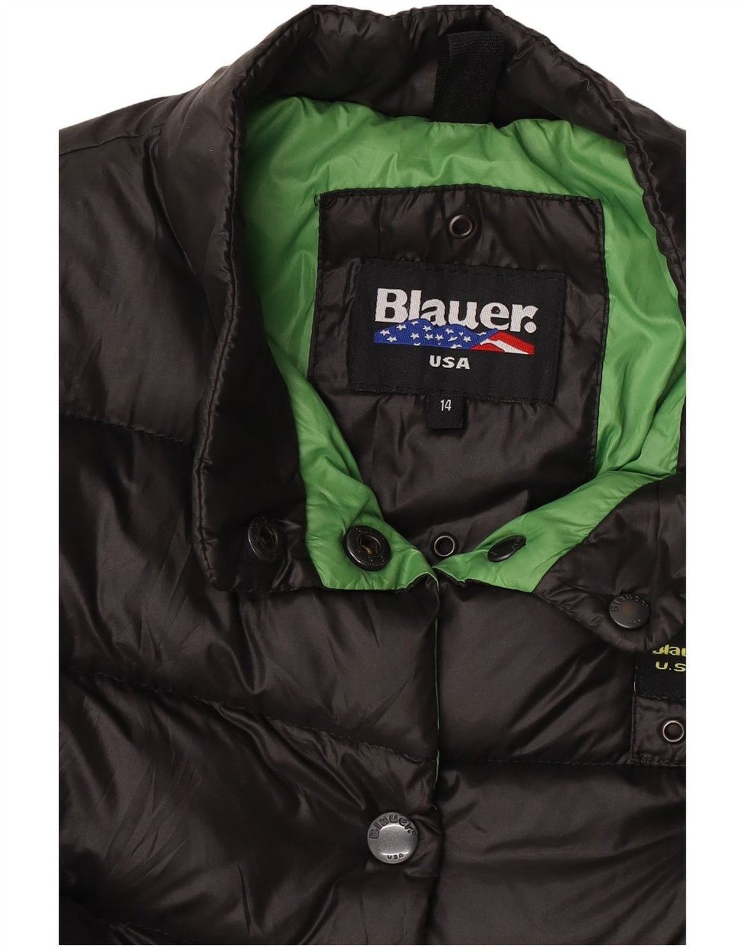 Blauer Veste Courte Rembourrée Fille 13-14 Ans Noir