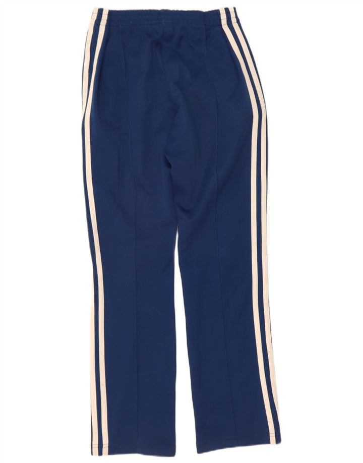 ADIDAS Mens Tracksuit Trousers Small Blue Polyester