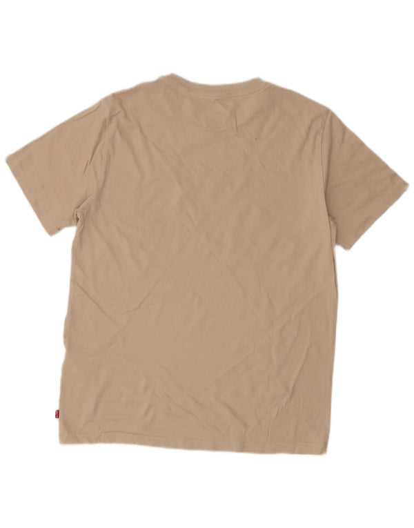Levi's Tee-Shirt Standard Fit Graphic Homme Beige Moyen Coton