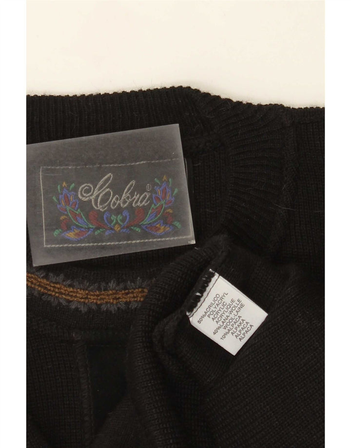 Cobra Pull ras du cou pour homme IT 52 Large Noir Acrylique